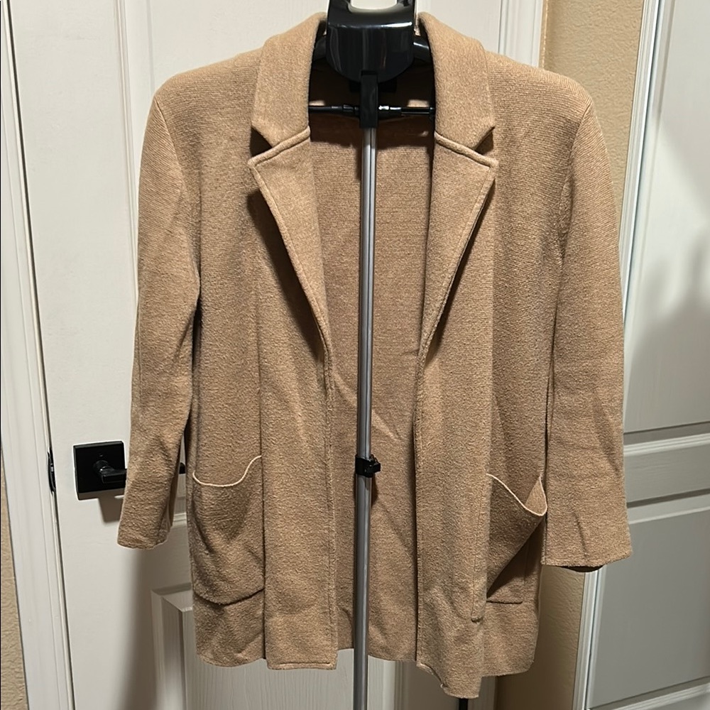 J. Crew Tan Blazer Tailored Relaxed Fit